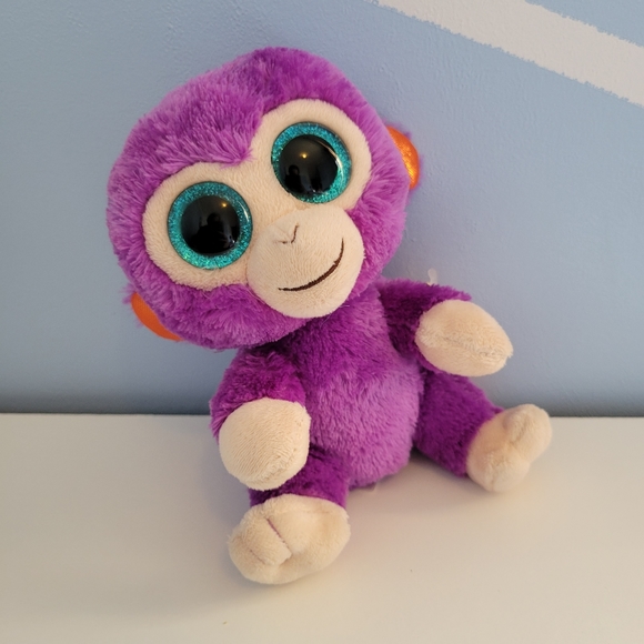 The Beanie Boo's Collection Set of 4 Unicorn Owl Cat Monkey 2015 2016 TY Beanies - Picture 9 of 16